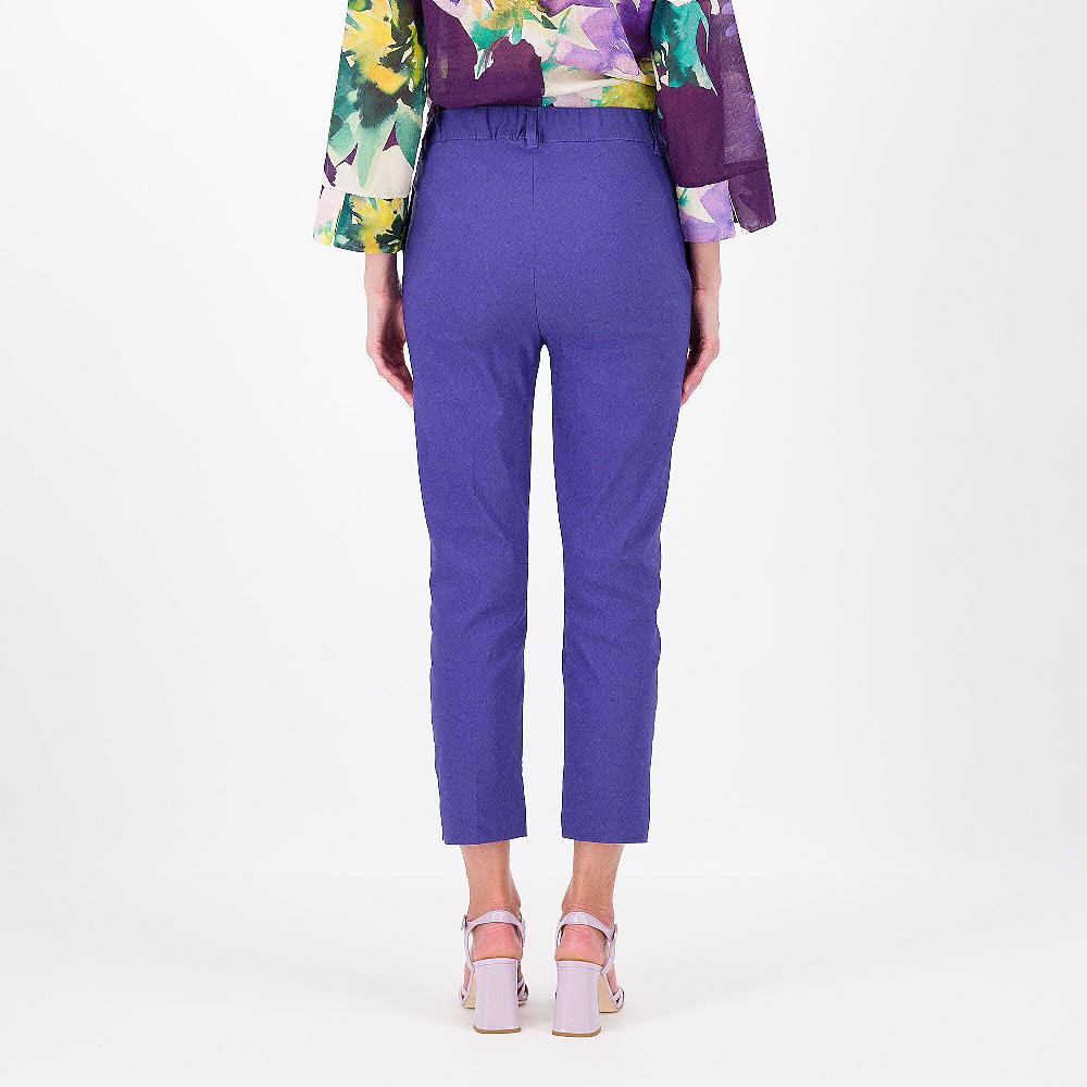 QVC Caterina Lancini Pantaloni A Sigaretta Con Elastico In Vita