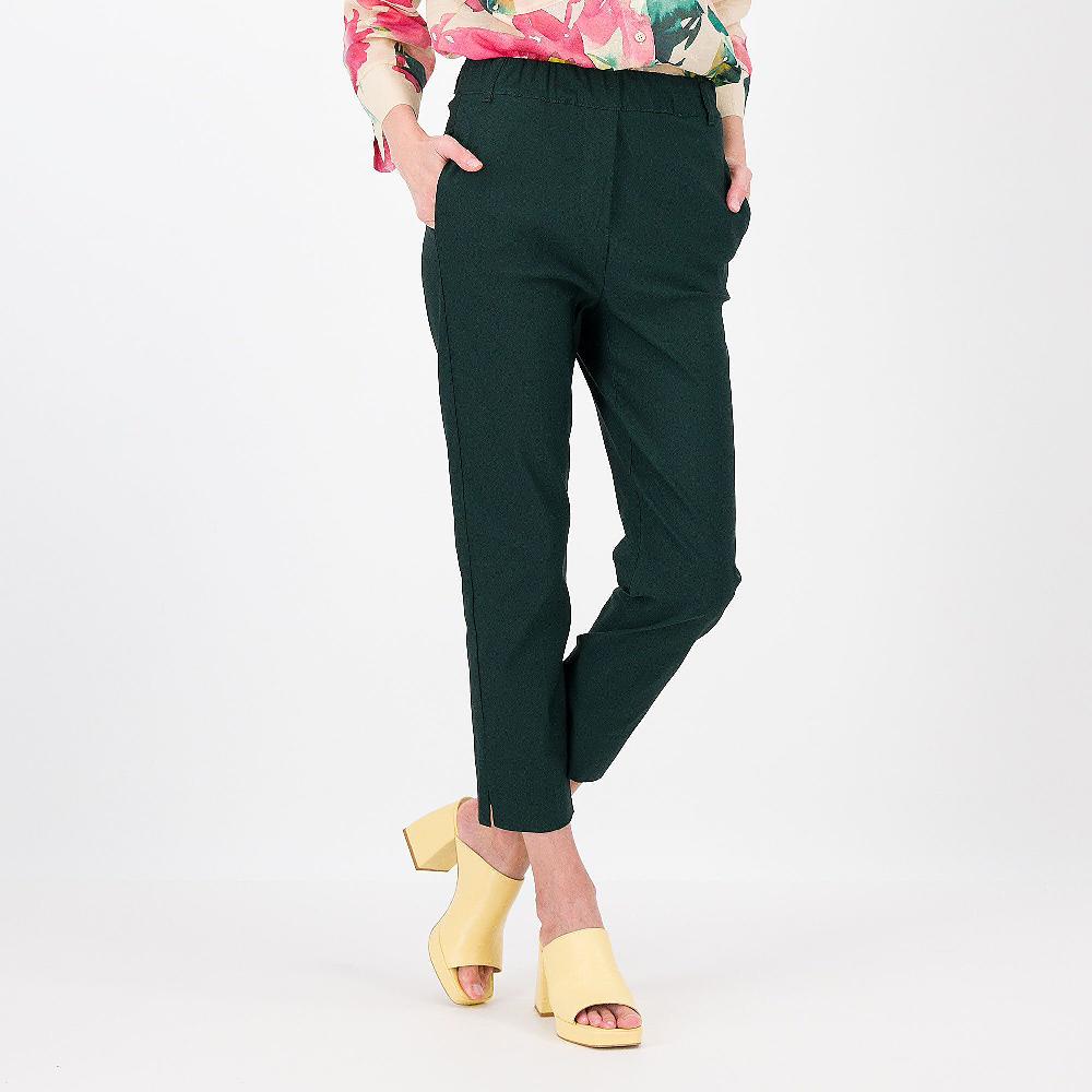 QVC Caterina Lancini Pantaloni a sigaretta con elastico in vita