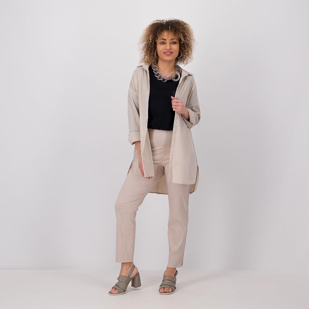 QVC Caterina Lancini Pantaloni A Sigaretta In Bengalina Leggera