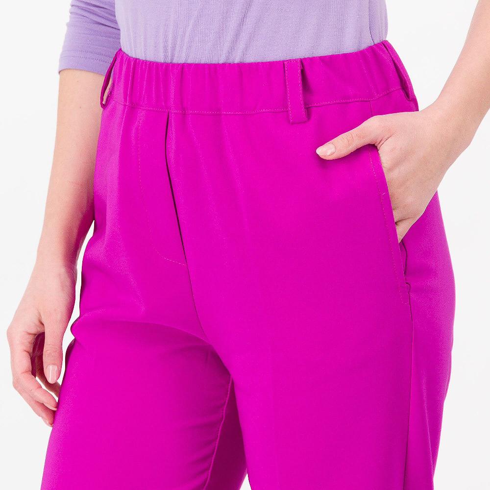 QVC Caterina Lancini Pantaloni A Sigaretta In Bi-stretch Spacchetto Al Fondo Made In Italy