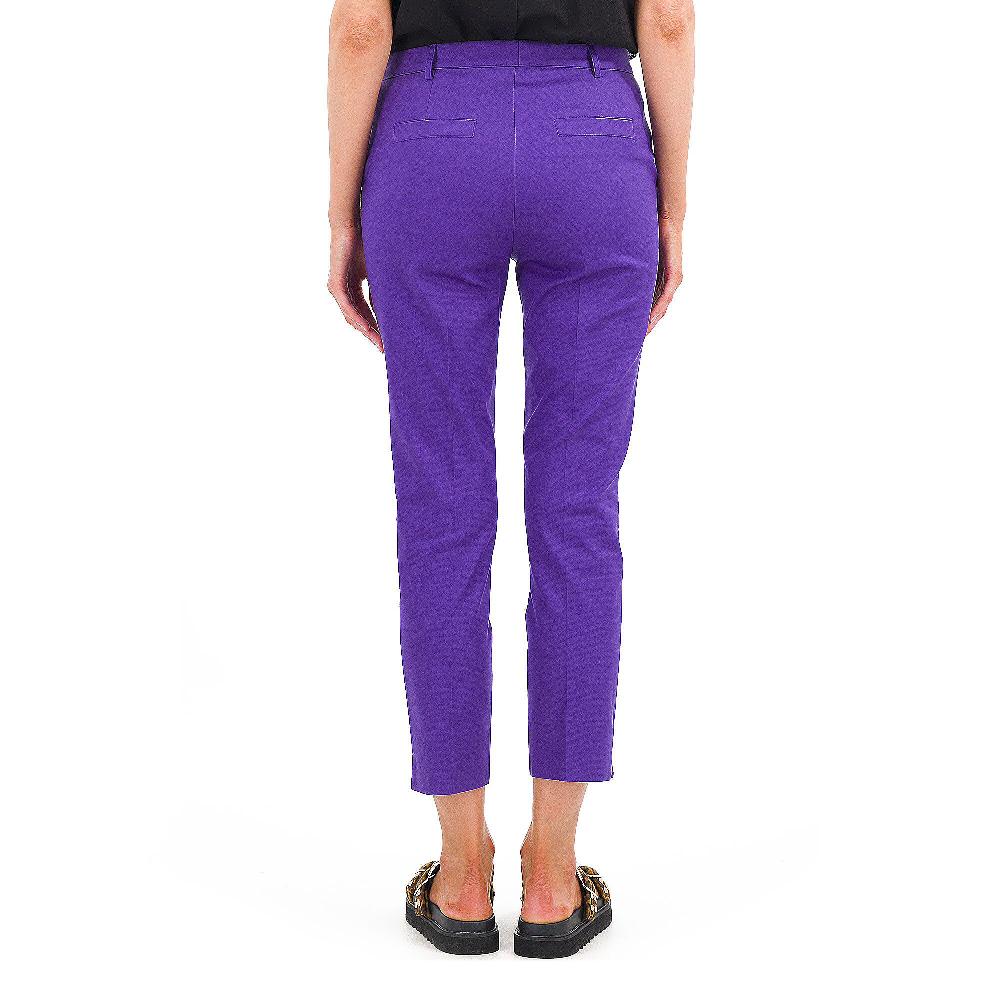 QVC Caterina Lancini Pantaloni A Sigaretta In Gabardina Di Cotone