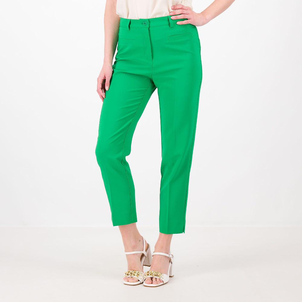 QVC Caterina Lancini Pantaloni a sigaretta in tessuto bi-stretch