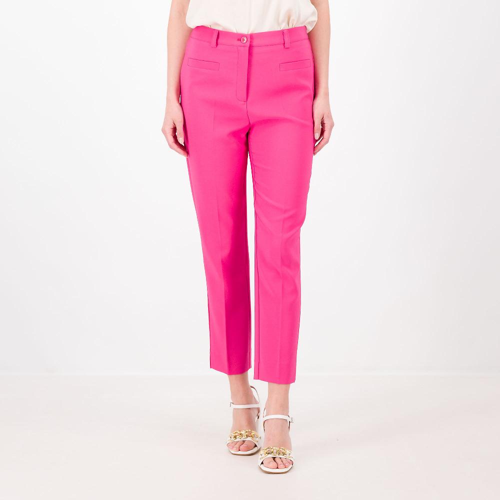 QVC Caterina Lancini Pantaloni a sigaretta in tessuto bi-stretch