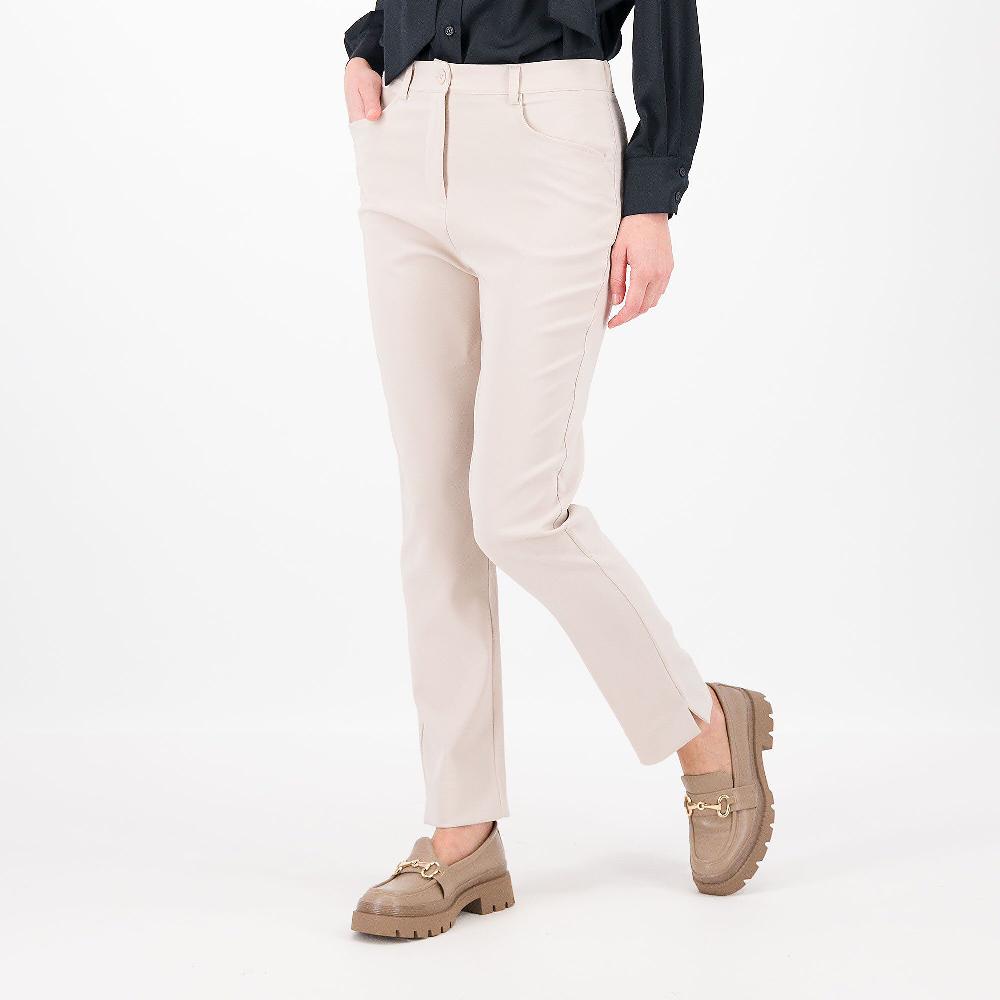 QVC Caterina Lancini Pantaloni a sigaretta in tessuto bi-stretch