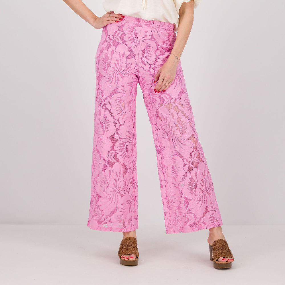 QVC Caterina Lancini Pantaloni alla caviglia in pizzo con elastico