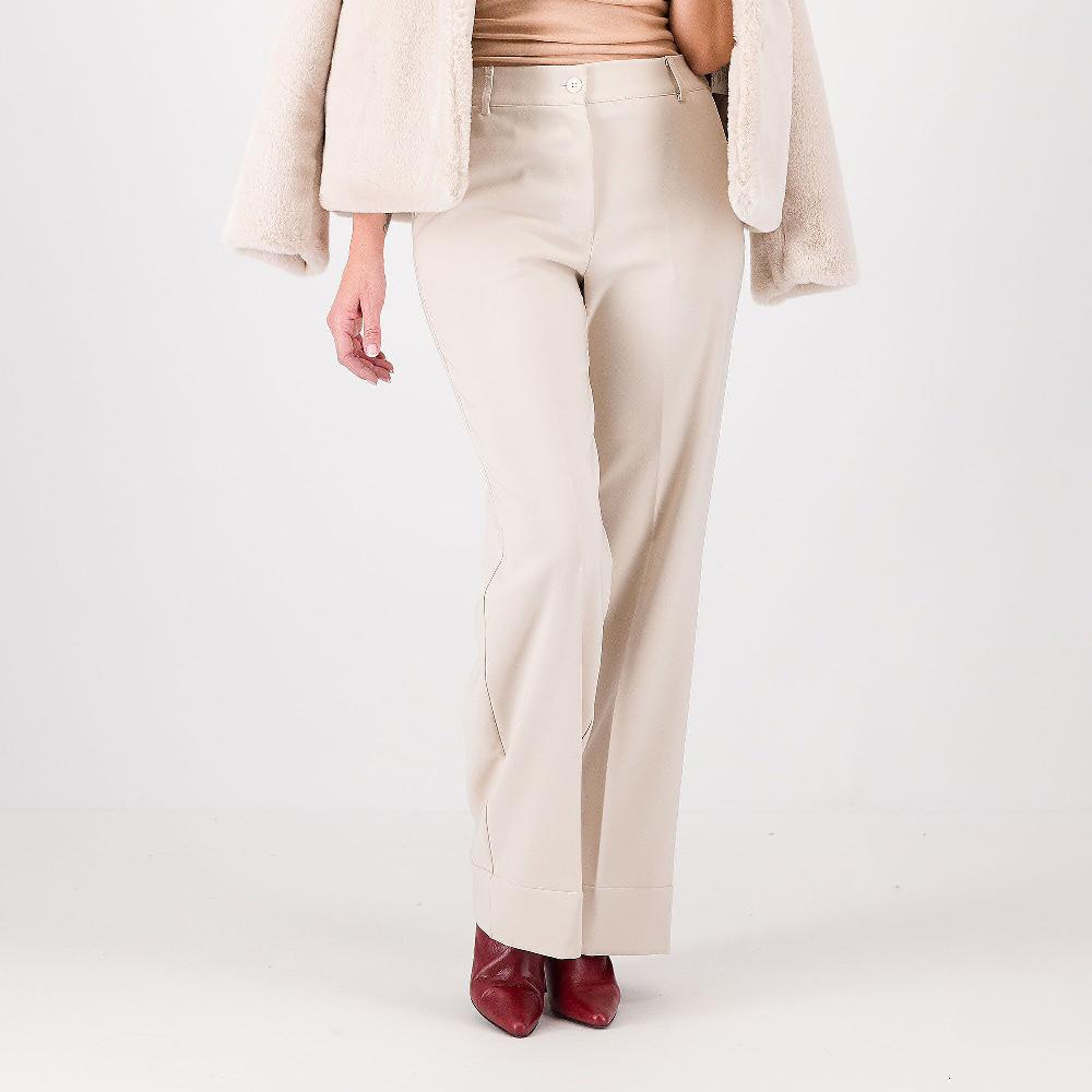 QVC Caterina Lancini Pantaloni ampi in bi-stretch tecnico anche Petite
