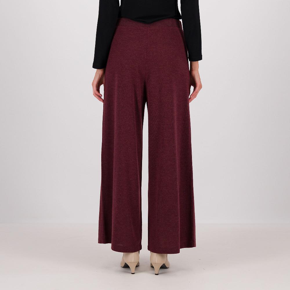 QVC Caterina Lancini Pantaloni Ampi In Maglia Stretch Con Elastico In Vita