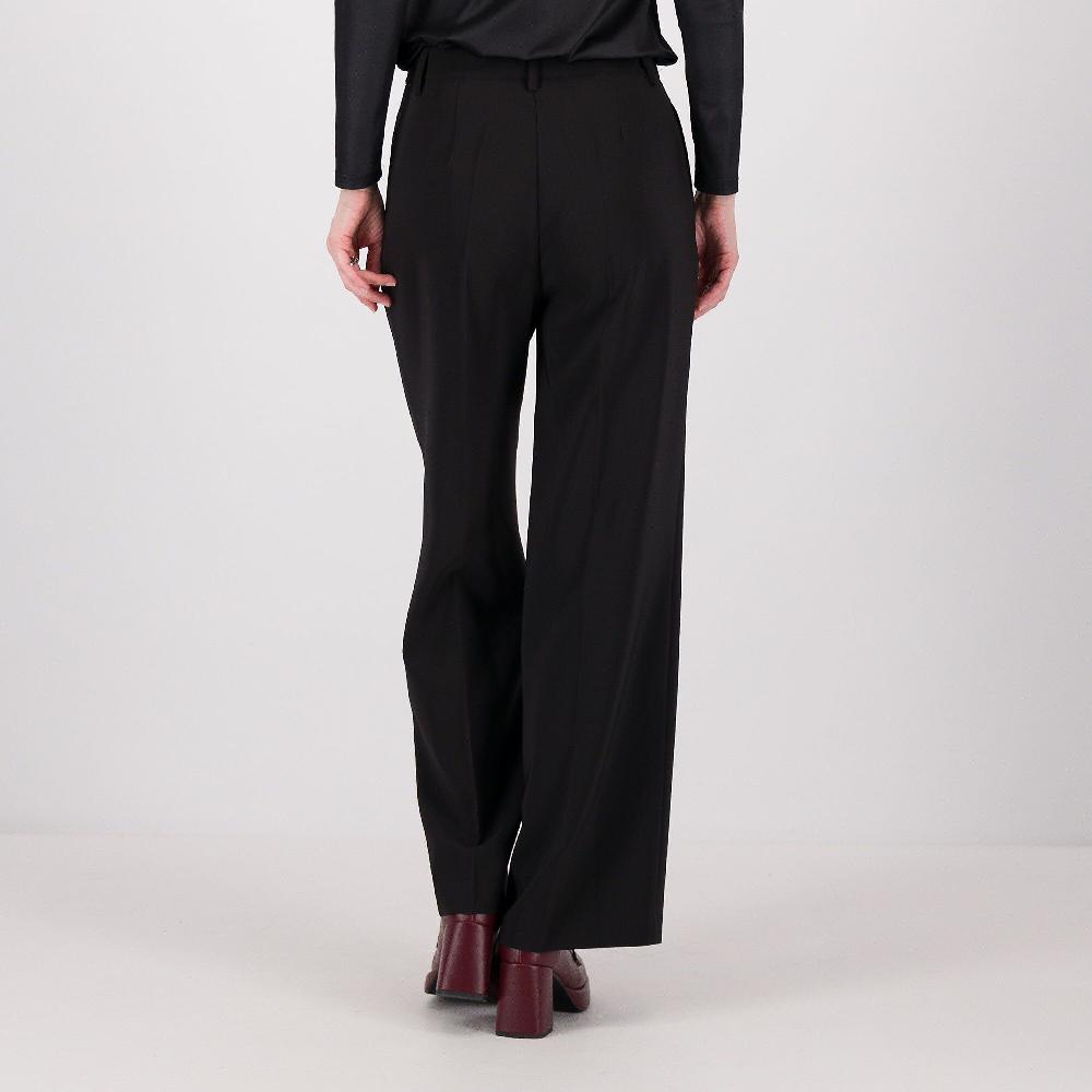 QVC Caterina Lancini Pantaloni Ampi In Tessuto Bi-stretch Anche Petite