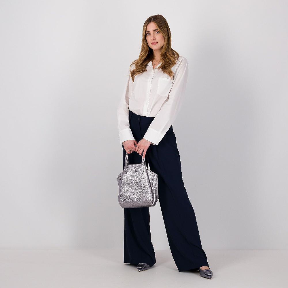QVC Caterina Lancini Pantaloni Ampi In Tricottina Con Elastico In Vita