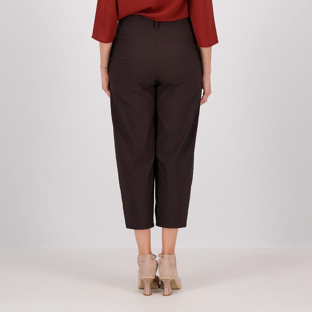 QVC Caterina Lancini Pantaloni Balloon In Gabardina Di Cotone Elasticizzato