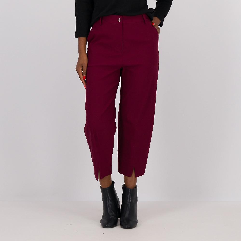 QVC Caterina Lancini Pantaloni balloon in gabardina di cotone elasticizzato
