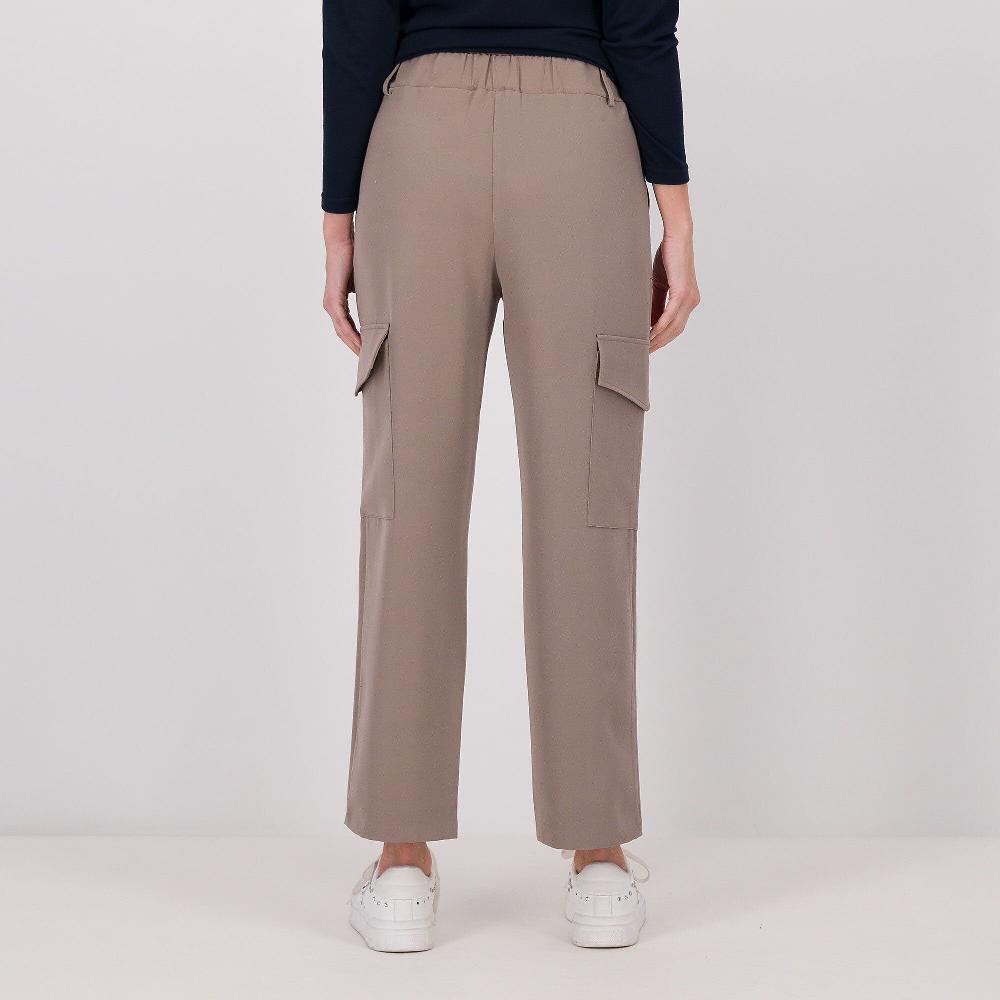 QVC Caterina Lancini Pantaloni Cargo In Tessuto Bi-stretch