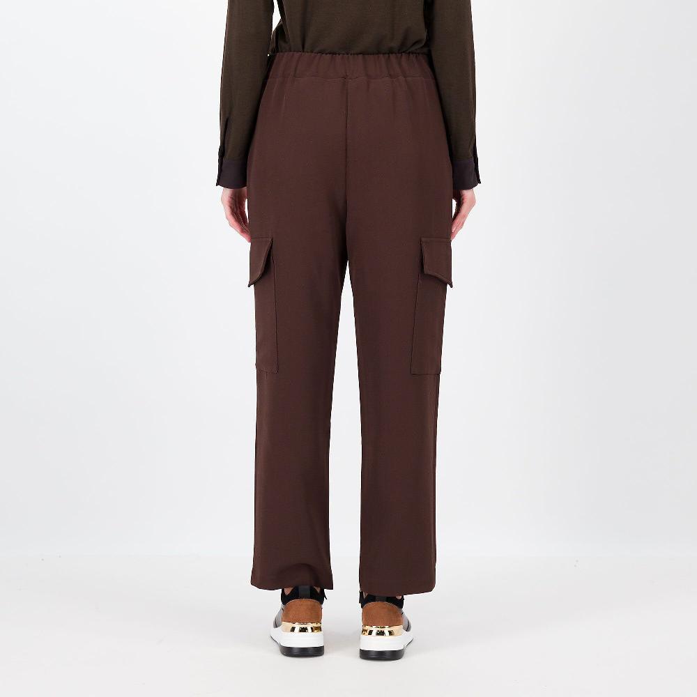 QVC Caterina Lancini Pantaloni Cargo In Tessuto Bi-stretch