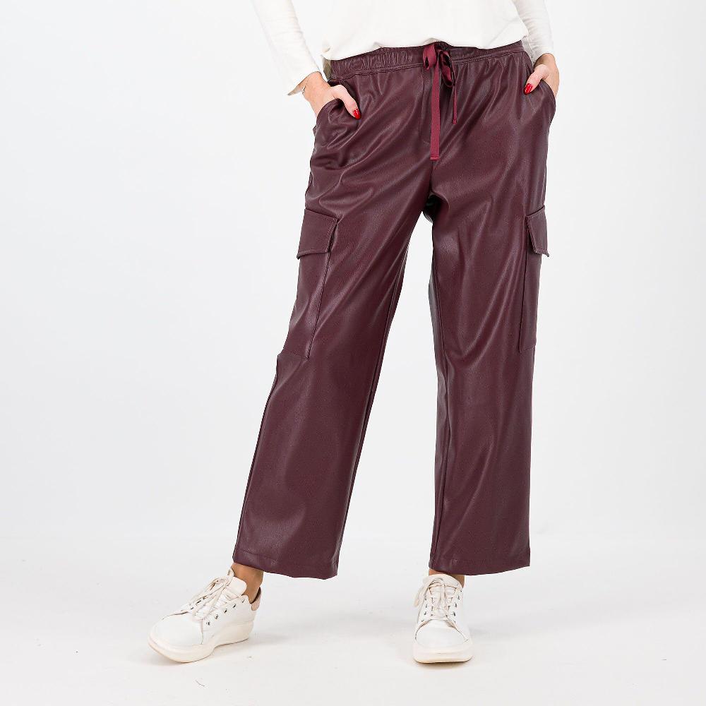 QVC Caterina Lancini Pantaloni cargo in tessuto spalmato