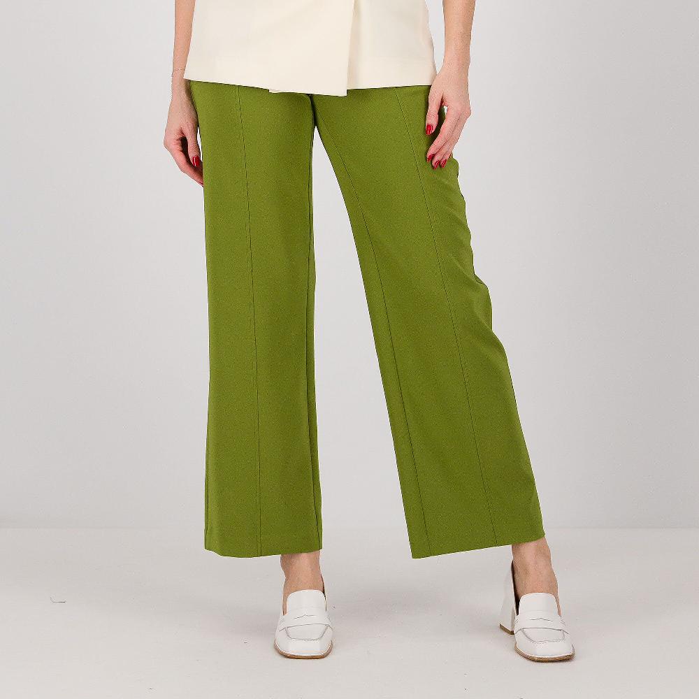 QVC Caterina Lancini Pantaloni con nervatura e bottone gioiello