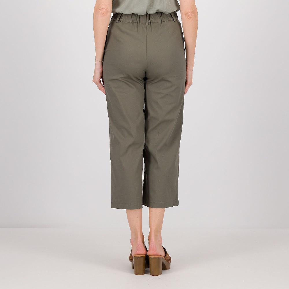 QVC Caterina Lancini Pantaloni Cropped Con Gamba Ampia