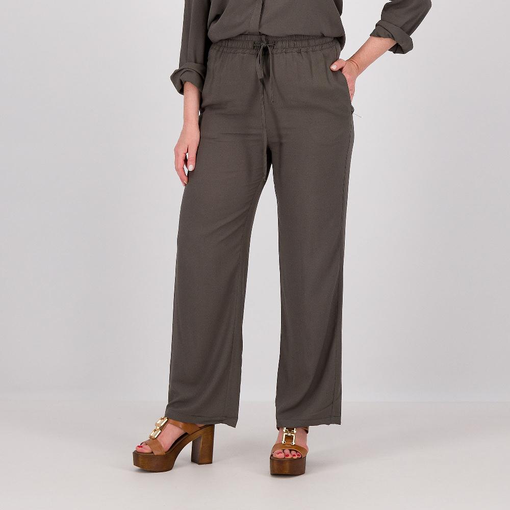 QVC Caterina Lancini Pantaloni dritti in mussola di viscosa