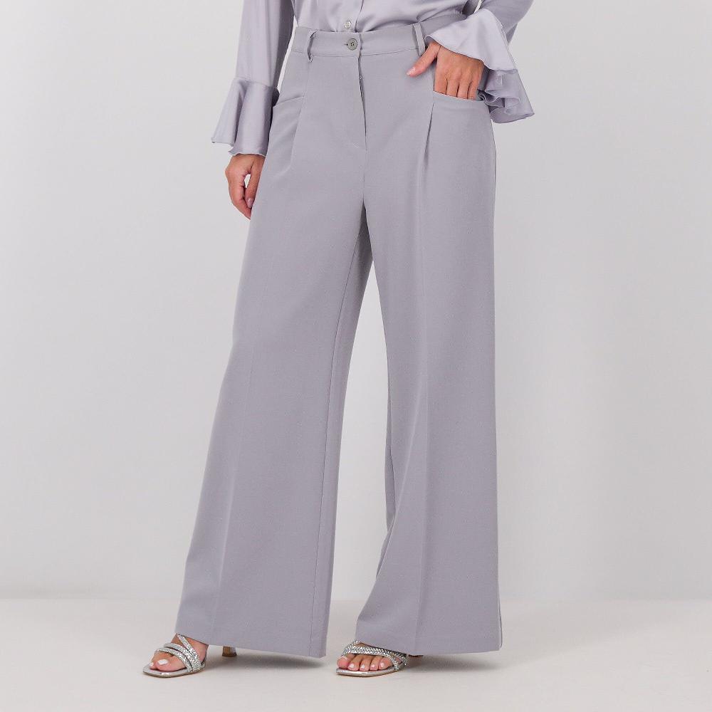QVC Caterina Lancini Pantaloni gamba morbida in tessuto tecnico bistretch