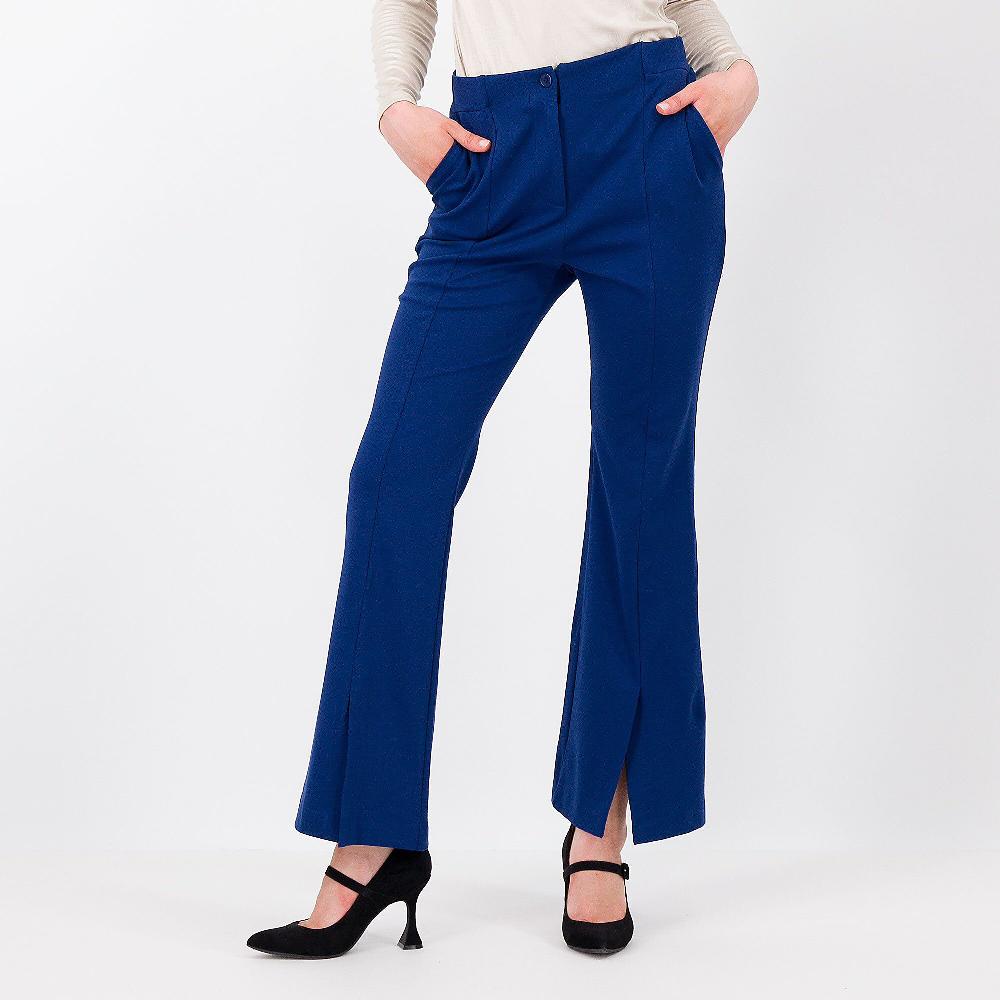 QVC Caterina Lancini Pantaloni in maglia di viscosa con spacco davanti