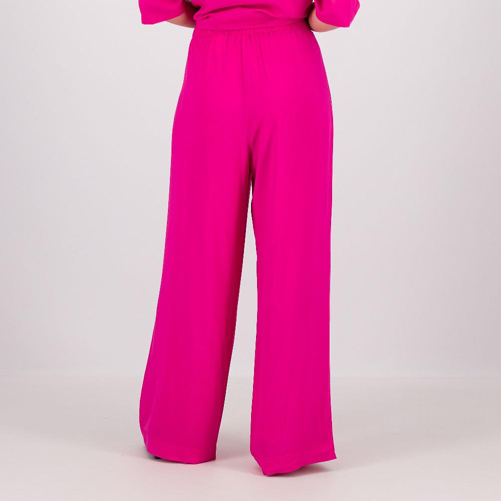 QVC Caterina Lancini Pantaloni In Mussola Di Viscosa Con Vita Elasticata