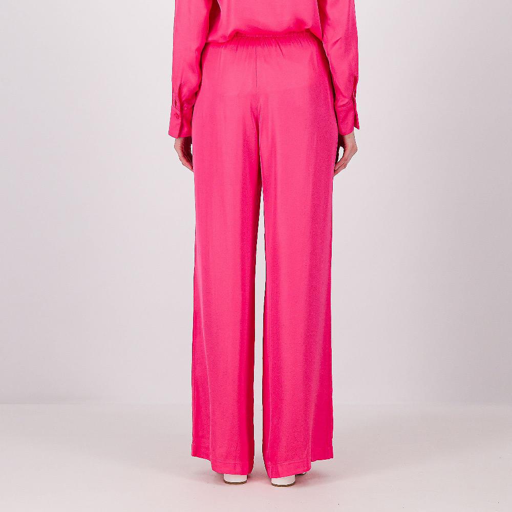 QVC Caterina Lancini Pantaloni In Raso Di Viscosa Pull On Anche Petite