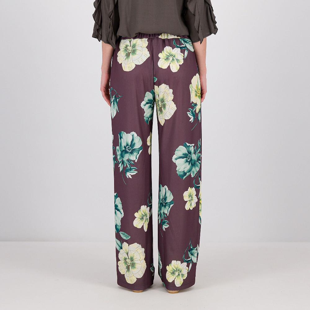 QVC Caterina Lancini Pantaloni Palazzo Fantasia Con Elastico In Vita