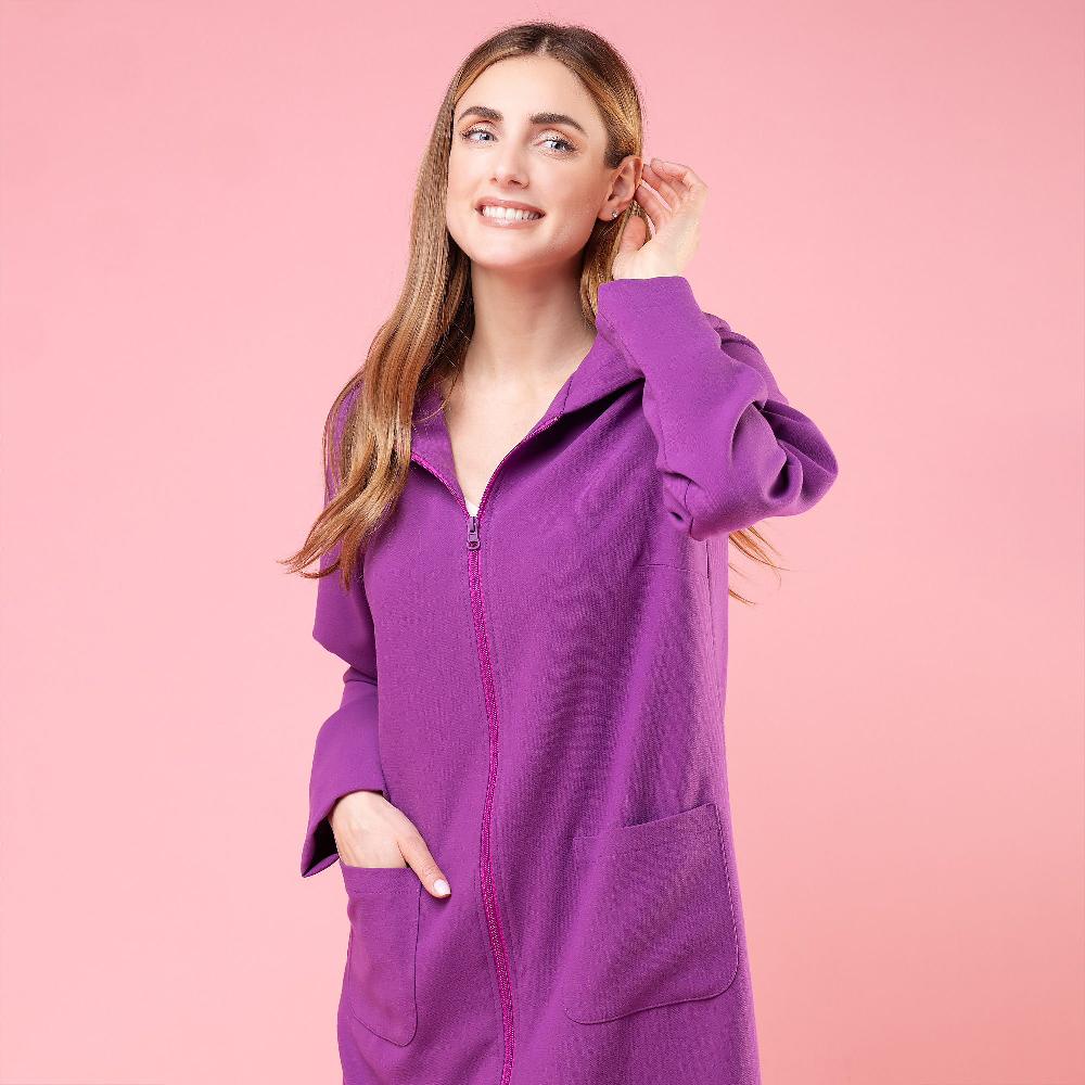 QVC Caterina Lancini Soprabito In Triplo Crêpe Con Cappuccio