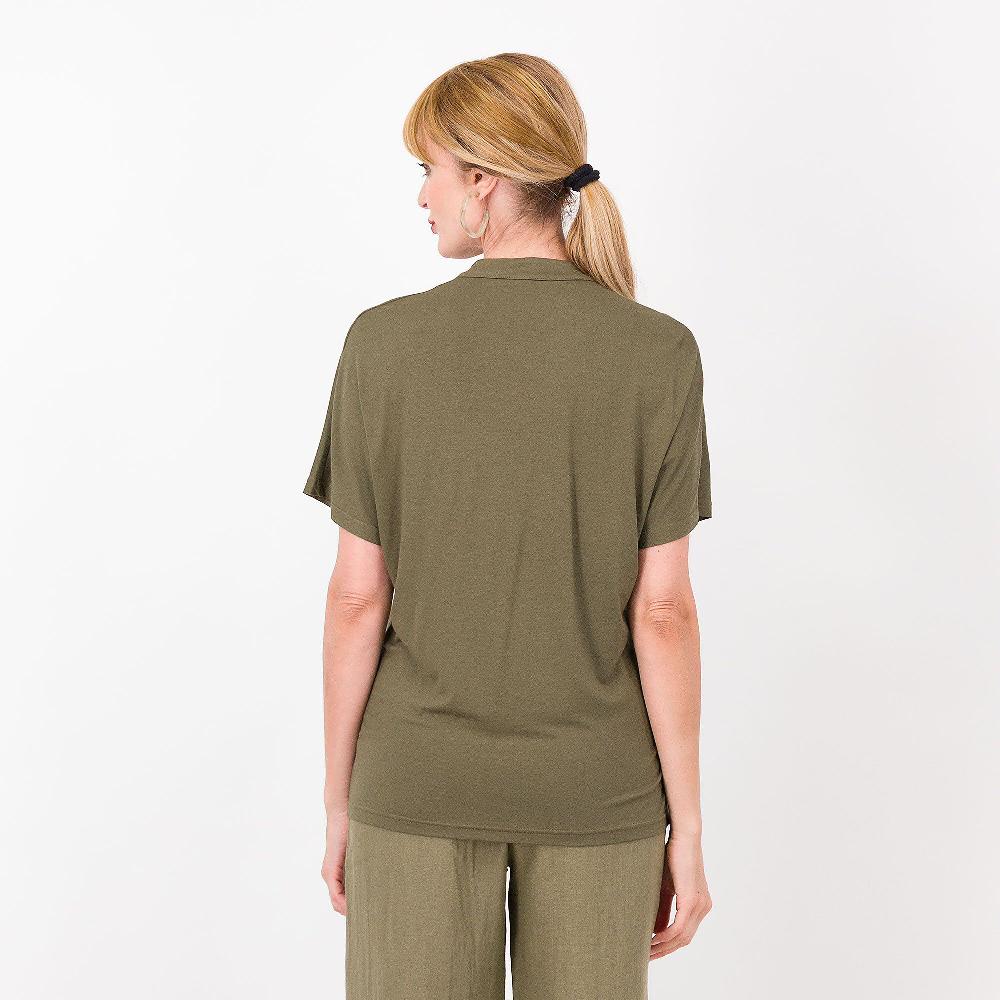 QVC Caterina Lancini T-shirt A Trapezio In Viscosa Con Paillettes