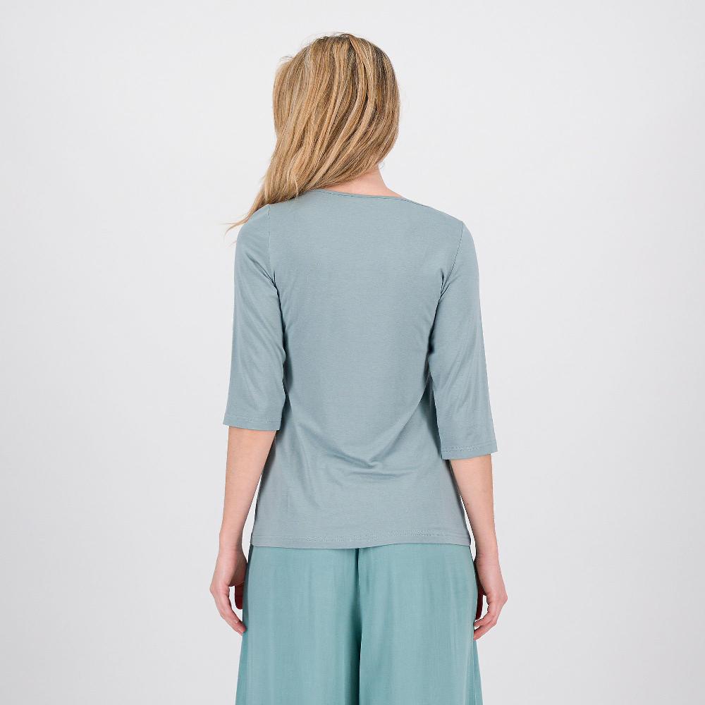 QVC Caterina Lancini T-shirt Con Motivo Cut Out Davanti