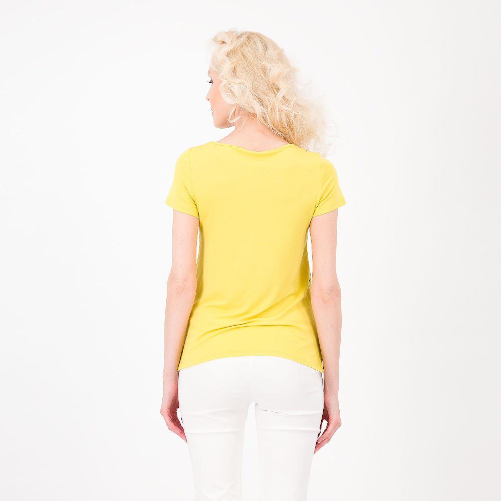 QVC Caterina Lancini T-shirt Paillettes Dietro E Dettagli In Jersey Di Viscosa Made In Italy