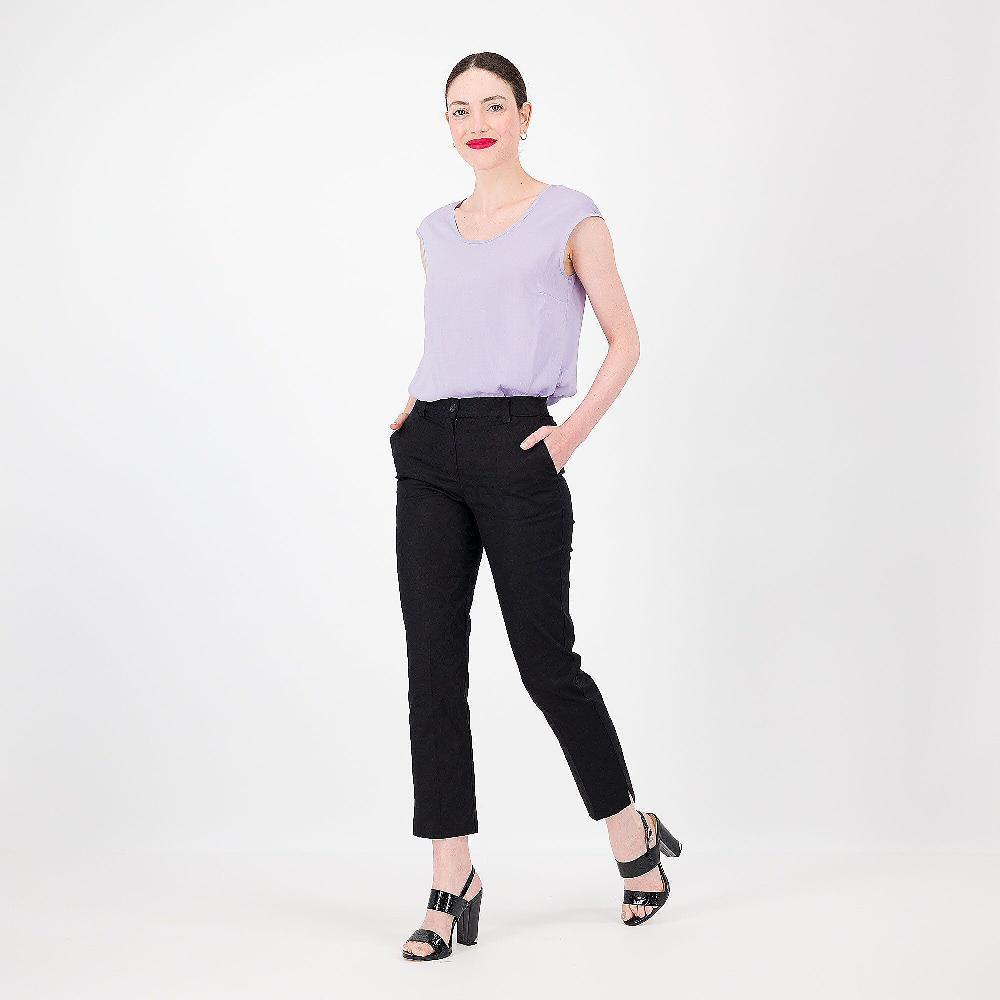 QVC Caterina Lancini Top In Mussola Di Viscosa Con Incrocio Dietro