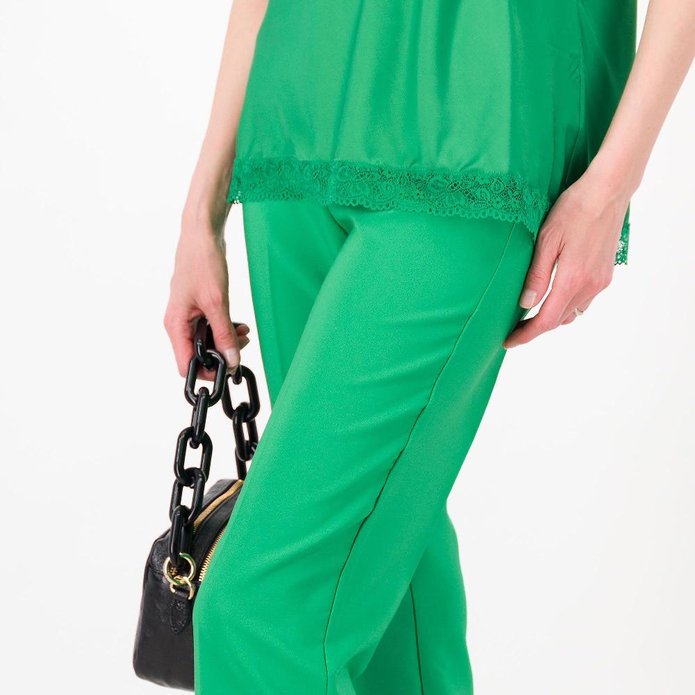 QVC Caterina Lancini Top In Raso Con Pizzo Spalline Regolabili Made In Italy