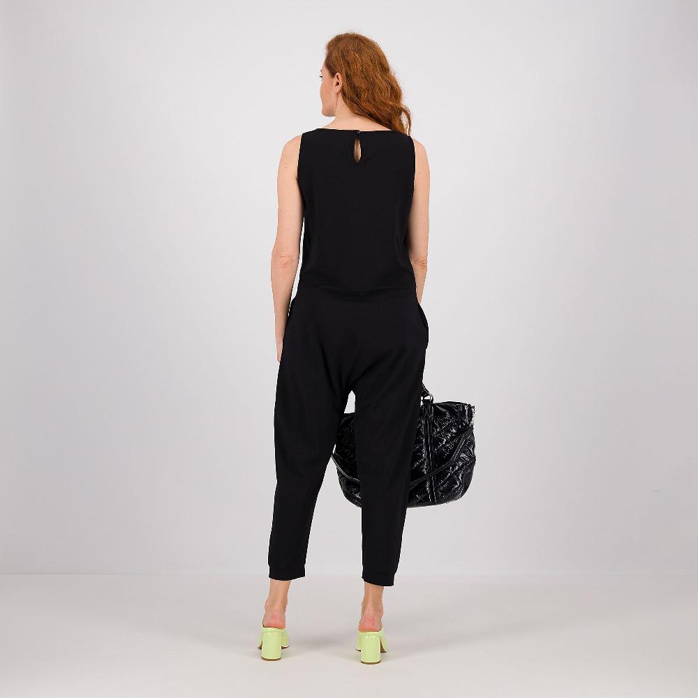 QVC Caterina Lancini Tuta In Jersey Di Cotone Con Vita Bassa E Tasche