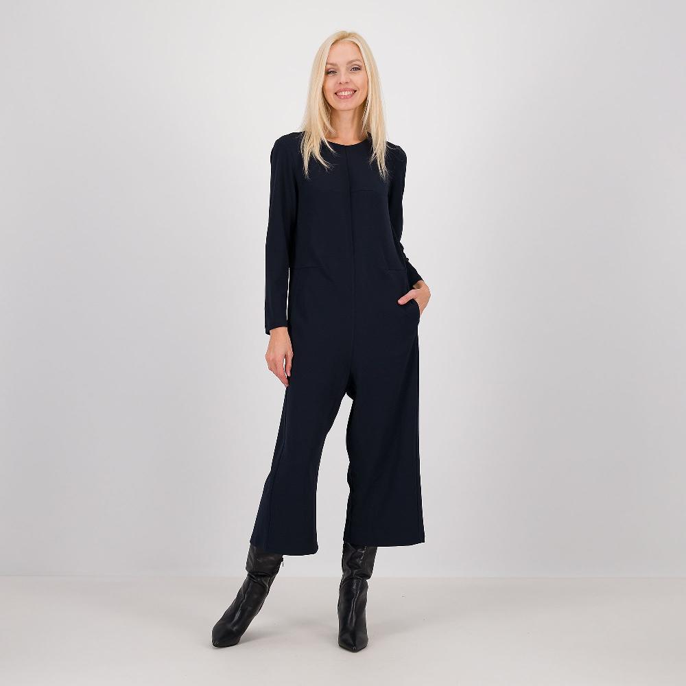 QVC Caterina Lancini Tuta in scuba crêpe con zip dietro