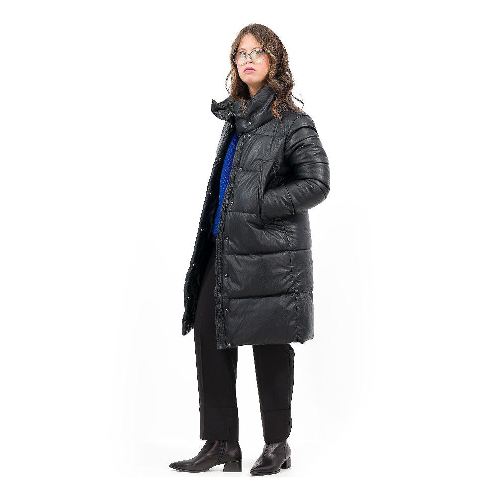 QVC Centigrade Giaccone imbottito in tessuto spalmato con collo alto