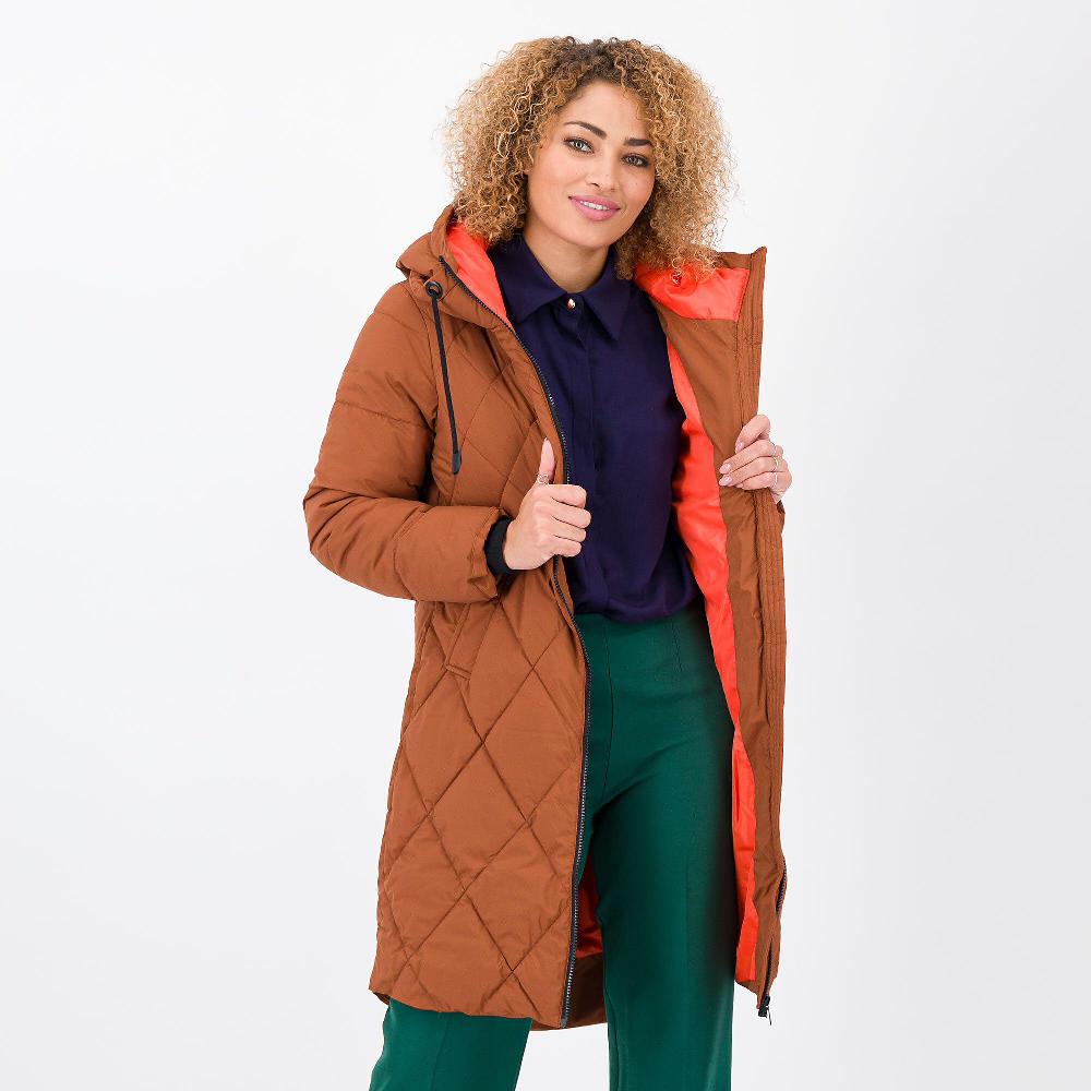 QVC Centigrade Giaccone trapuntato imbottito con cappuccio e fodera
