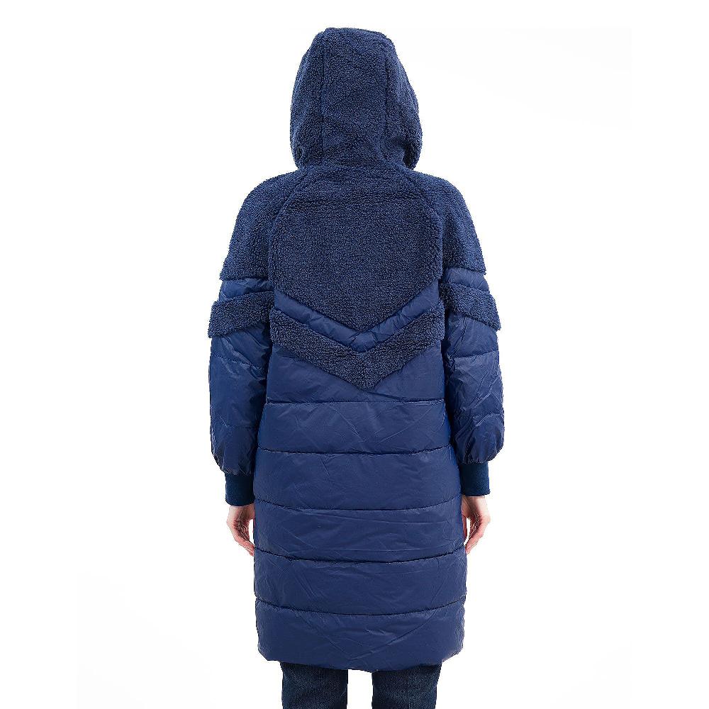 QVC Centigrade Piumino Lungo Imbottito Con Dettagli Teddy