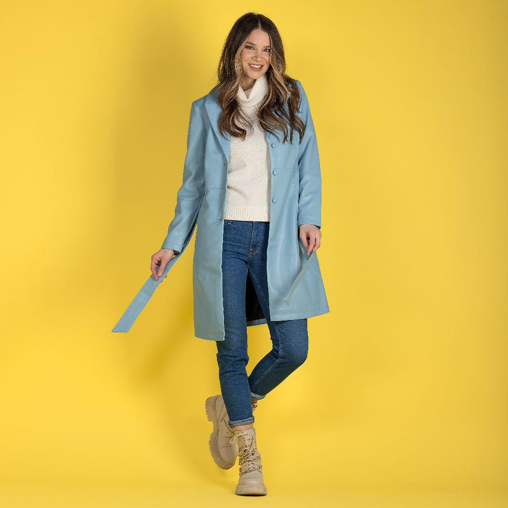 QVC Centigrade Trench con cintura in tessuto spalmato