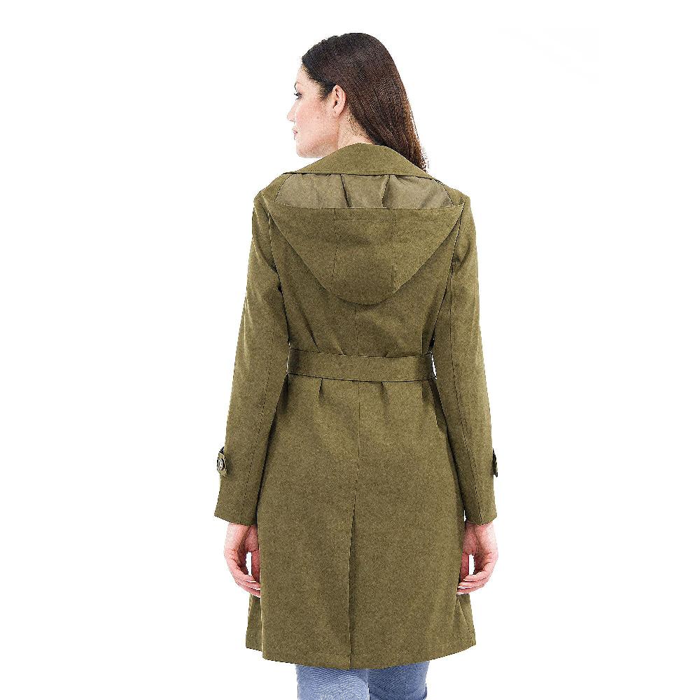 QVC Centigrade Trench In Gabardina Scollo Con Rever Cappuccio Removibile Cintura In Vita