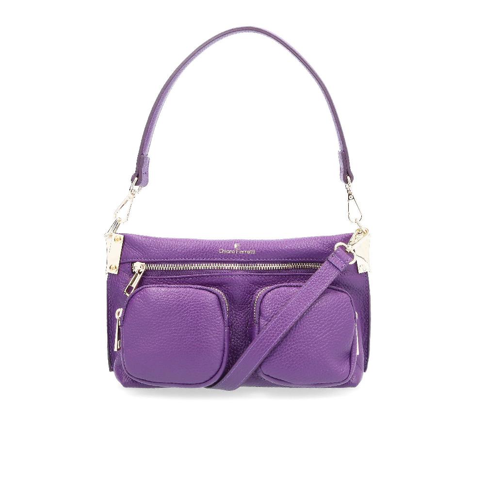 QVC Chiara Ferretti Borsa A Mano In Pelle Con Manico E Tracolla Removibili