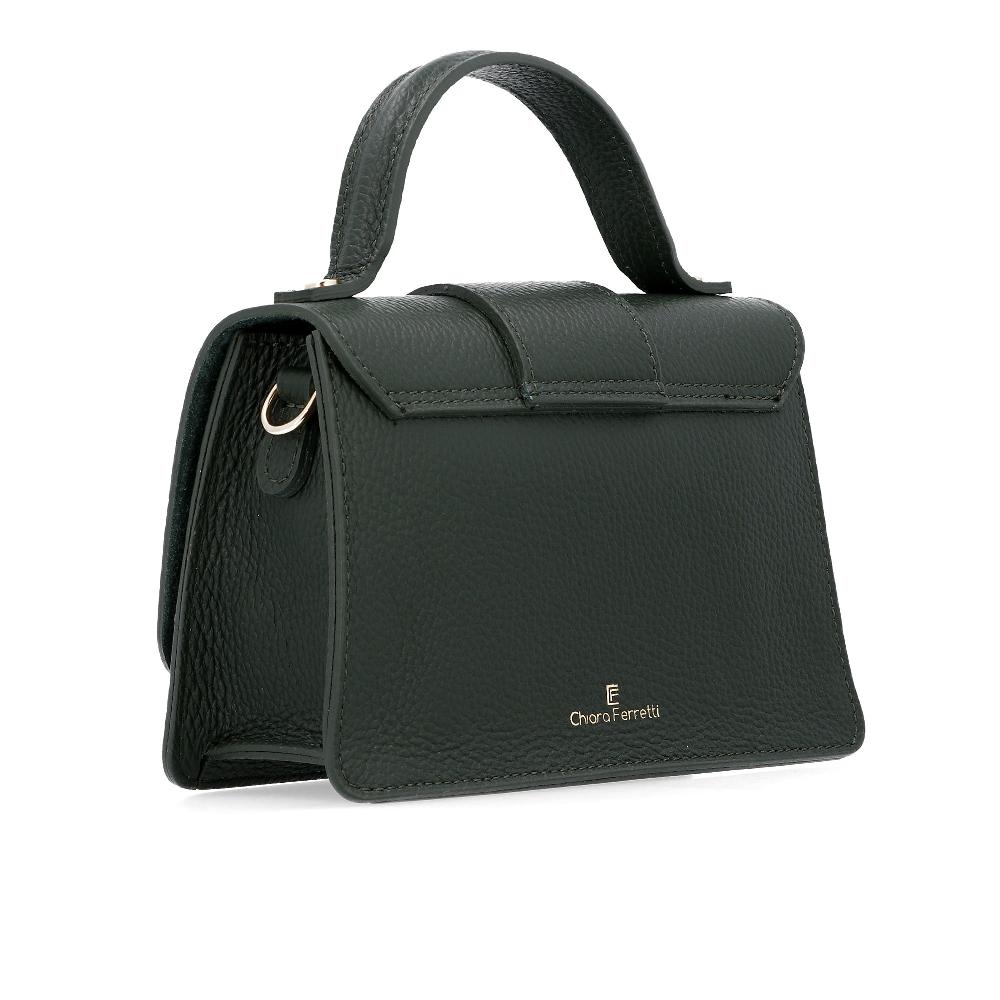 QVC Chiara Ferretti Borsa A Mano In Pelle Con Manico Singolo E Tracolla In Catena