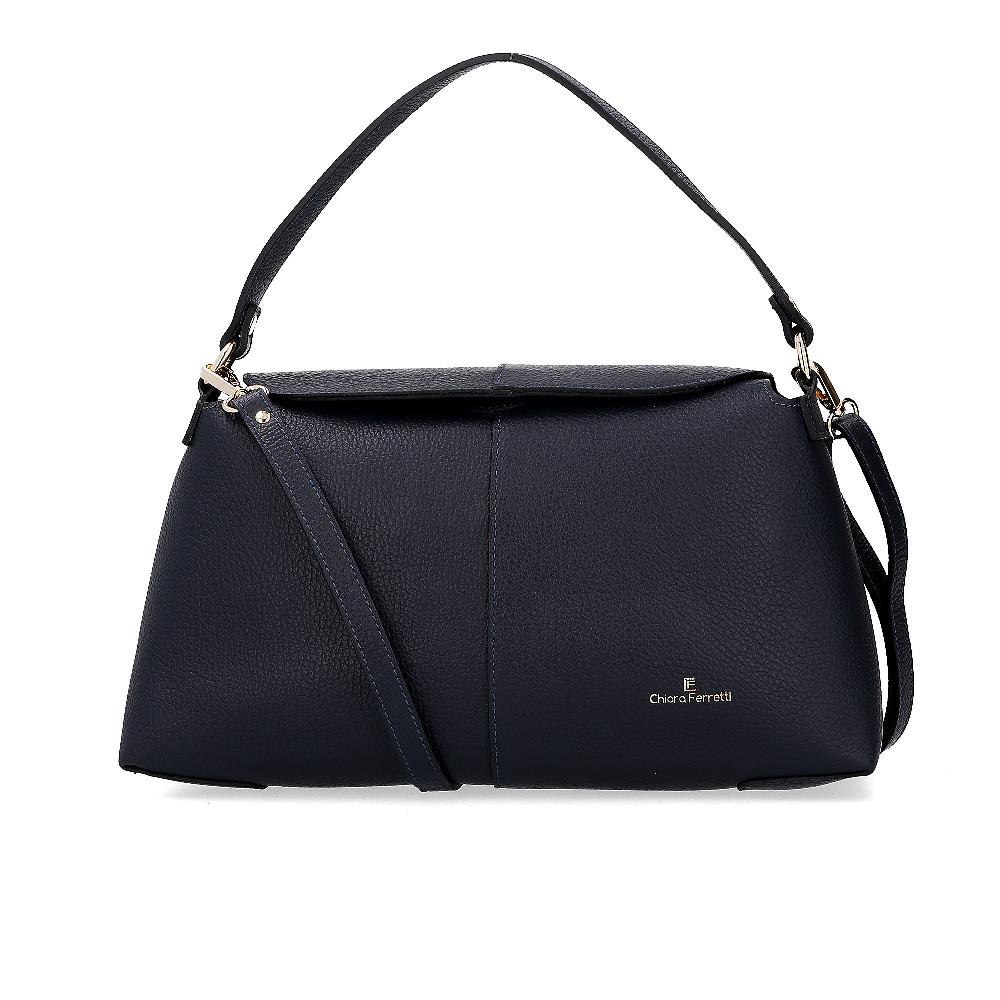 QVC Chiara Ferretti Borsa A Mano In Pelle Dollaro Con Maxi Pochette