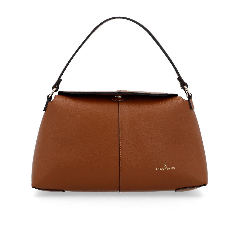QVC Chiara Ferretti Borsa a mano in pelle dollaro con maxi pochette