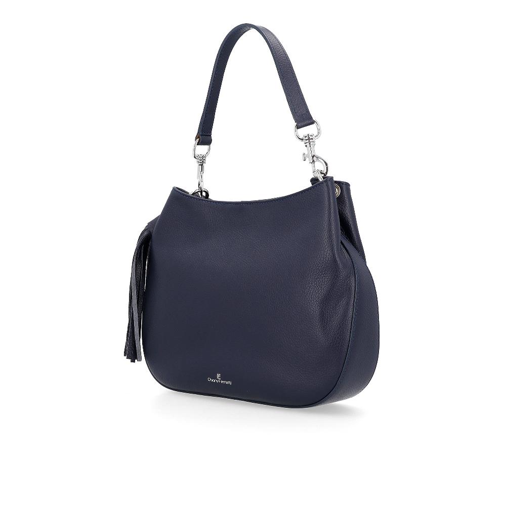 QVC Chiara Ferretti Borsa A Spalla In Pelle Con Manico E Tracolla Removibili