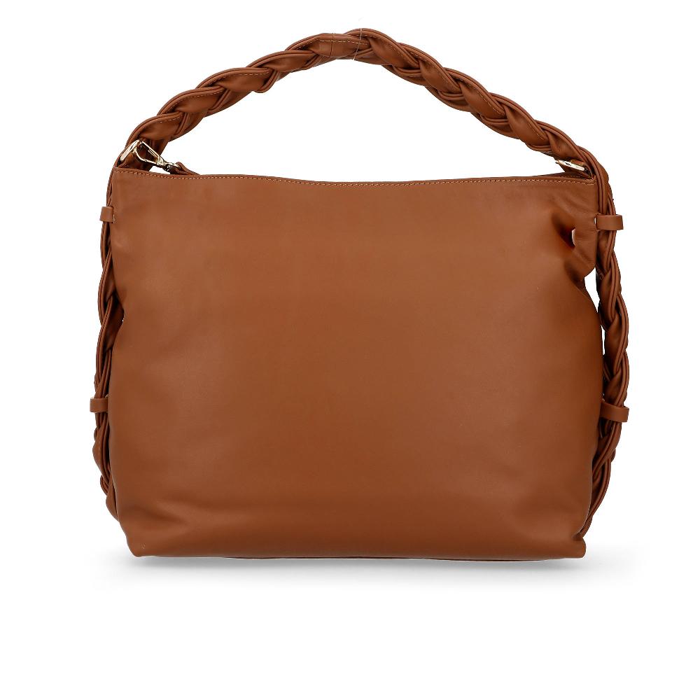 QVC Chiara Ferretti Borsa A Spalla In Pelle Con Manico Intrecciato