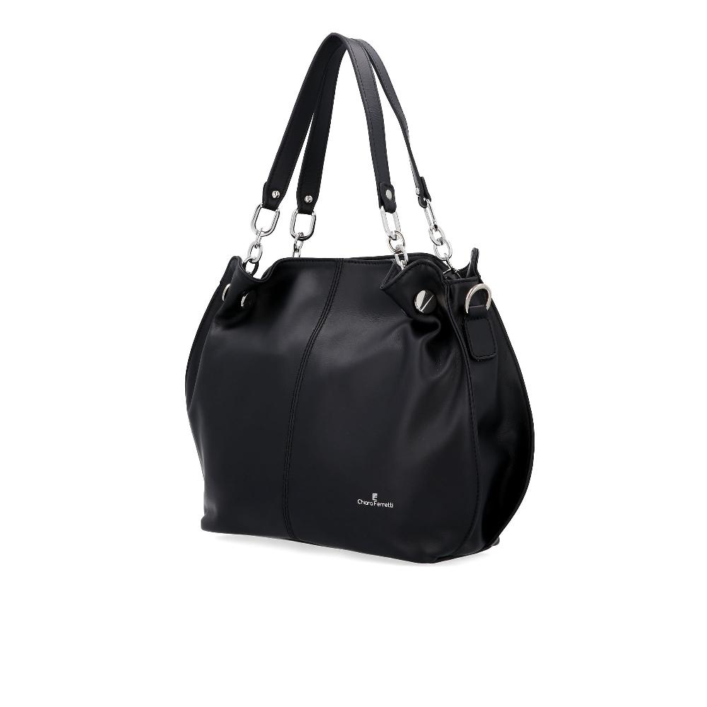 QVC Chiara Ferretti Borsa A Spalla In Pelle Con Manico In Pelle E Catena