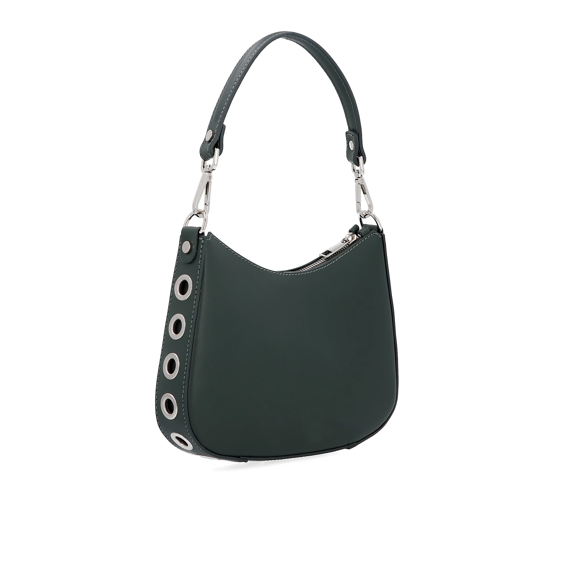 QVC Chiara Ferretti Borsa A Spalla In Pelle Con Tracolla Removibile