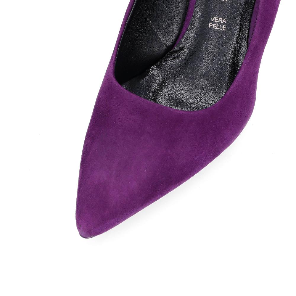 QVC Chiara Ferretti Décolleté In Pelle Scamosciata Con Tacco 8 Cm