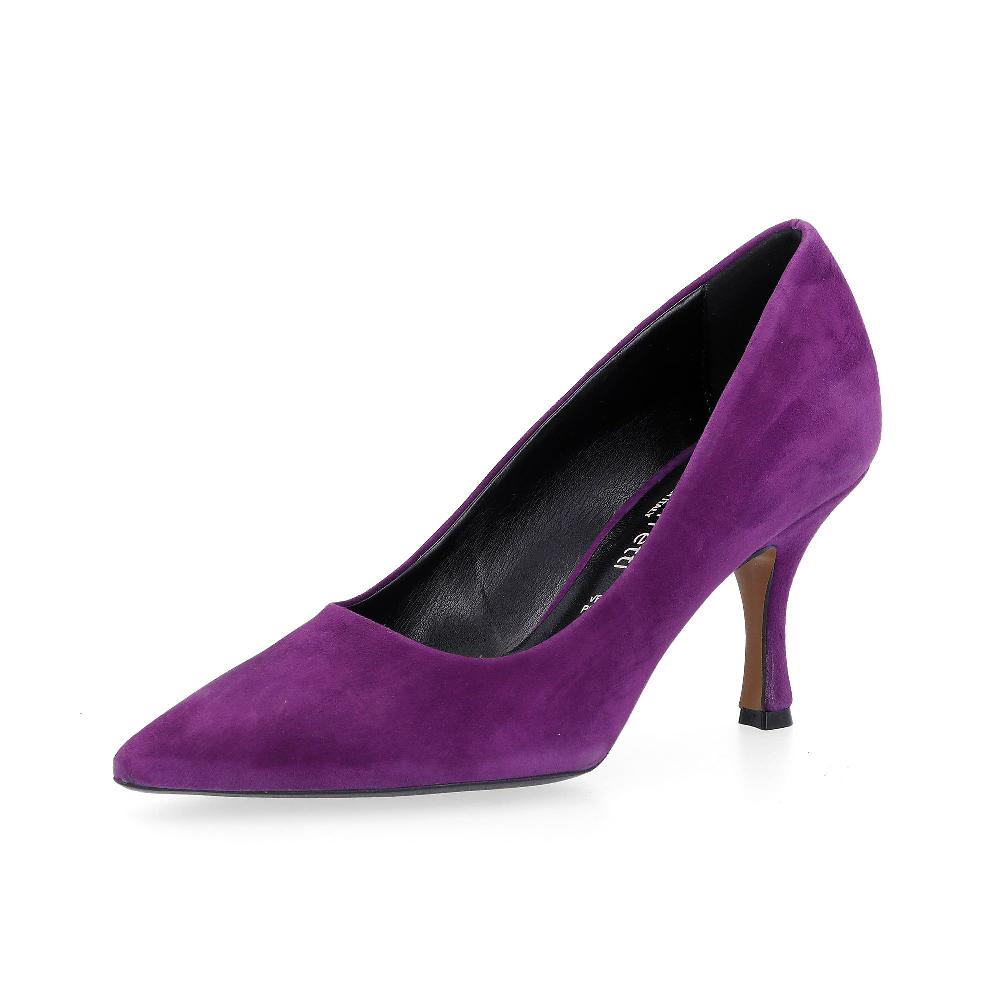 QVC Chiara Ferretti Décolleté in pelle scamosciata con tacco 8 cm