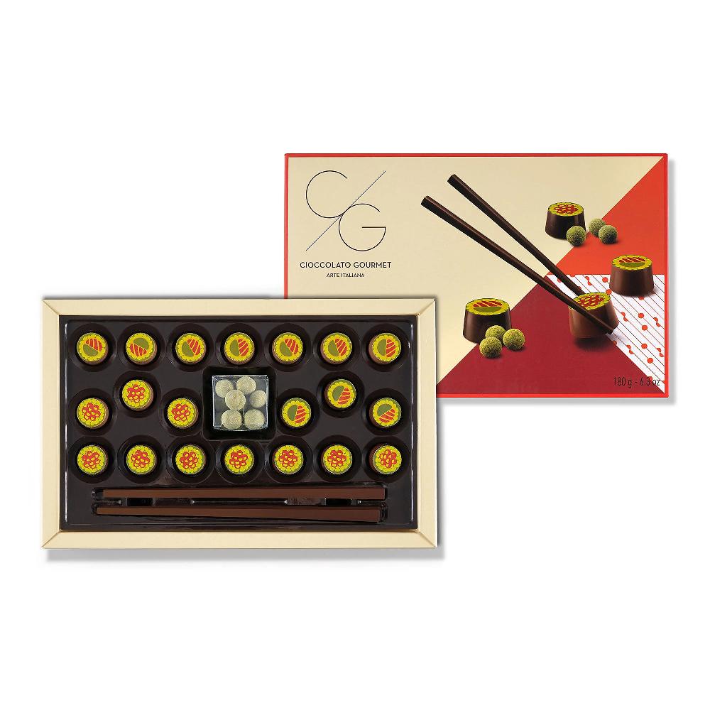 QVC Cioccolato Gourmet Ciocosushi 20 praline cioccolato con bacchette